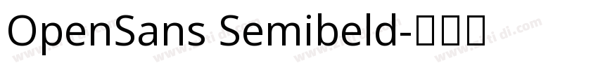 OpenSans Semibeld字体转换